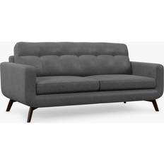 Furniture John Lewis Barbican Large 3 Seater Leather Dark Leg Sofa