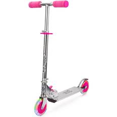 Light Up LED Folding Scooter Pink