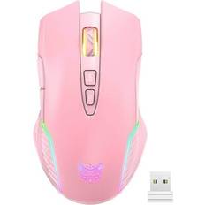 Onikuma CW905 Pink Wireless Gaming Mouse 7 Rosa