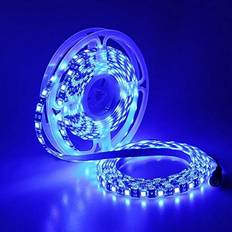 Blue Light Strips Led blue 460-465nm 16.4ft/5m 300 units cuttable smd 5050 black pcb Light Strip