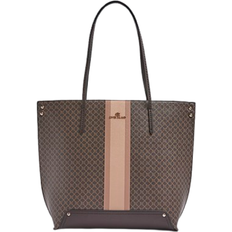 River Island Bags River Island Monogram Stripe Shopper Bag - Brown