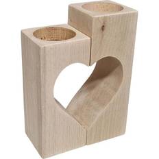 Holz Teelichter Playwood Tea Light Holder 2 Pcs Teelicht