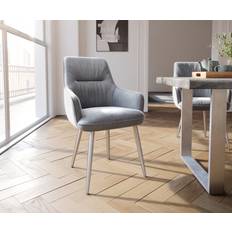 Acier inoxydable Fauteuils DeLife Zelia-Flex Grey Armchair 94cm