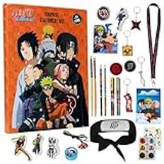 Advent Calendars Naruto adventskalender 2024 barn, anime brevpapper nedräkningskalender barn gåvor orange