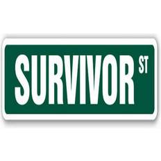 SignMission SS-SURVIVOR Green/White Wall Decor