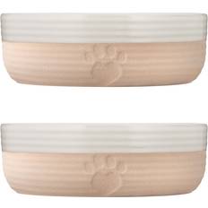 Mason Cash Set Of 2 Heart Paw Bowls 15cm 5