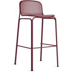 Metal Outdoor Bar Stools Sika Design Villa Patio Bar Stool 37.5 H x 19.5 W x 20.0 D - Purple