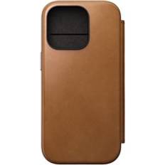 Nomad Mobiltilbehør Nomad Modern Leather Folio iPhone 16 Pro English Tan-C Leather