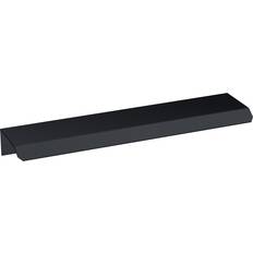 Cabinet Handles Finger Pull Handle, 150mm 96mm Centres - Matt Black