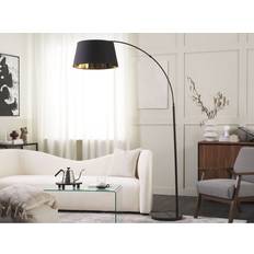 Beliani Arc Black and Copper YABUS Floor Lamp