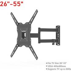 Leadzm Heavy Duty TV Wall Mount 26-55 Inch Flat And Curved TVs Up To 66lbs With Swivel Tilt