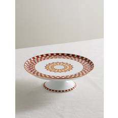 Orange Cake Stands La DoubleJ Gold-plated Porcelain - Orange - One Size Cake Stand