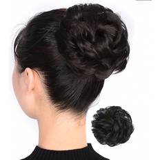 Shein Messy Bun Hair Piece Curly Hair Scrunchie Updo Hair Extension Puff Ponytail Hair Accessories Casual