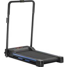 Cheap Treadmills Homcom Steel Folding Motorized Treadmill Walking Machine with LCD Monitor Blue