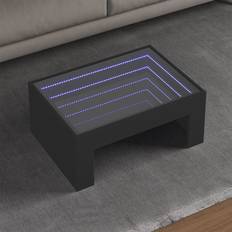 vidaXL With Infinity LED Black 70x50x30 cm Coffee Table