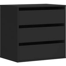 Byråer 60 cm möbler vidaXL 852844 Black Byrå 60x58cm