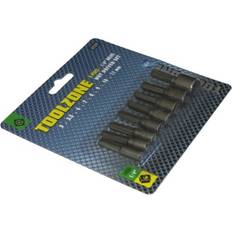 Power Tool Accessories Toolzone 8pc 1/4" Hex Shank Nut Drivers