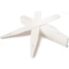 Plant Labels Merriway BH01191 Plastic Plant Labels 125 mm 5 inch - White Pack of 100