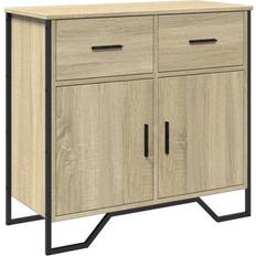 Metal Cabinets vidaXL 848545 Sonoma Oak Sideboard 79.5x74.5cm