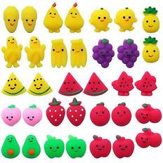 Fidget Toys Mochi squishy toys 34pcs mini kawaii fruit squishies soft fidget toys stress rel