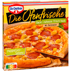 Nahrungsmittel Dr. Oetker Die Ofenfrische Pizza Pepperoni Salami 415g