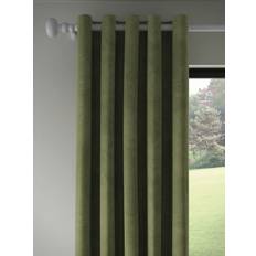 John Lewis Velvet Pair Lined Eyelet Curtains