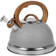 Light grey whistling kettle - 3l - Grau