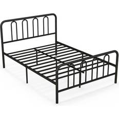 Multicoloured Beds & Mattresses Double/King Size Metal Bed Frame with Headboard and Footboard-Double Size