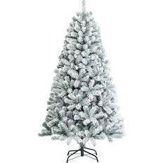 Multicoloured Christmas Trees Snow Flocked Artificial with 600/1010 Tips-6FT Christmas Tree