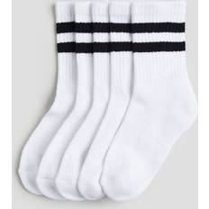 H&M Underwear H&M 5-pack Ribbed Socks White 10.5-12