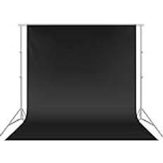 Neewer 9 x 13 Fuß 2,8 x 4 Fotohintergrund, Fotografie Hintergrund Foto Video Studio Polyester Hintergründe Hintergrund Bildschirm, Hintergrund Ständer Nicht enthalten schwarz