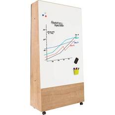 Whiteboard-Ständer Natural Braun 150.0 x 100.0 cm