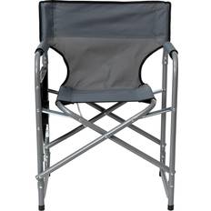 BizChair Folding Directors Camping Chair with Cupholder Side Table