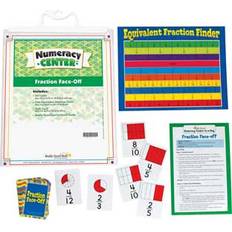 Science & Magic Fraction Faceoff Numeracy Center with Storage Bag Grab and Go Learning Pack Children Build Fraction Fluency By Comparing Commo