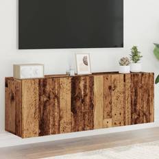 vidaXL Væghængte Tv-borde 2 Stk. 60x30x41 cm Gammelt Trællook Vægskab