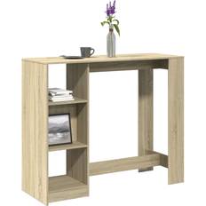 vidaXL Mit Regal Sonoma-Eiche 124x46x103,5 cm Holzwerkstoff Esstisch