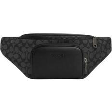 Women Bum Bags Coach Racer Belt Bag In Signature - Gunmetal/Charcoal/Black