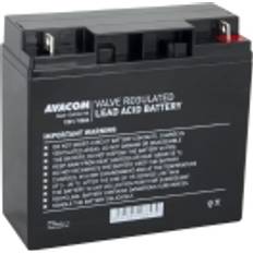 Avacom PBAV-12V018-F3A, Blybatterier VRLA 12 V, 1 stk, Sort, 18 At, 5,3 kg