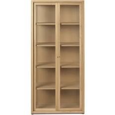 Ferm Living Reed Natural Oak Glass Cabinet 70x155cm