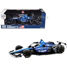 GreenLight Dallara IndyCar 98 Marco Andretti "Mapei" Andretti Autosport "NTT IndyCar Series" 2024 1/18 Diecast Model Car