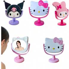 Pink Makeup Mirrors Shein Pc Hello Kittys Pink Mirror Cute Cartoon Vanity Mirror Makeup Some Parts May Be Random