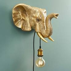 WERNS Elephant Jumbo Gold Wandleuchte