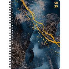Vecka Kalendrar Adlibris Kalender A5 Black Marble 2025 12 mån Almanacksförlaget
