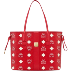 Bags MCM Liz Shopper In Maxi Visetos Medium - Red/Candy Red