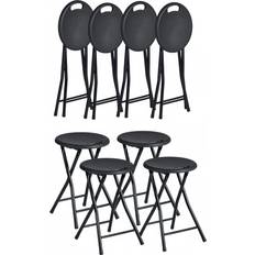 Corrigan Studio Compact Padded Folding Set of 8 46 cm H Seating Stool