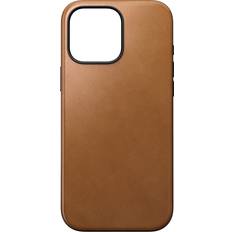 Nomad Mobiltilbehør Nomad iPhone 16 Pro Max Cover Modern Leather Case English Tan