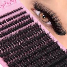 Cosmetics Shein Rows D Thick False Mink EyelashesMix MM Length D Effect Individual Cluster EyelashesFor DlY Eyelash Extension