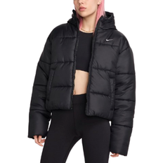 M - Mujer Chaquetas Nike Sportswear Classic Puffer Therma Fit Loose Bubble Jacket women - Black/White