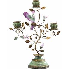 WERNS Parrot Green/Gold Ljusstake 38cm