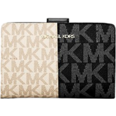 Magnet Plånböcker Michael Kors Jet Set Medium Two Tone Logo Wallet - Black Combo